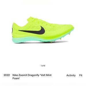 2022 Nike ZoomX Dragonfly 'Volt Mint
Foam' Men’s Size 13